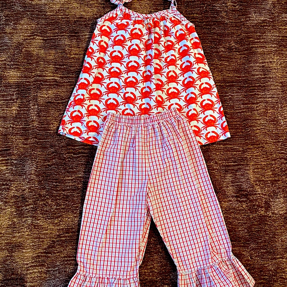 Shrimp & Grits Kids Crab 2 piece set